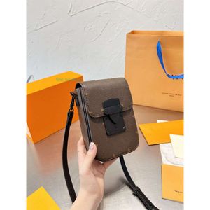 Evening Bags S-LOCK VERTICAL WEARABLE WALLET Designer Crossbody bag Women men Mini Purse with Chain Single shoulder Card Coin Holder Ladies Suitable Phone