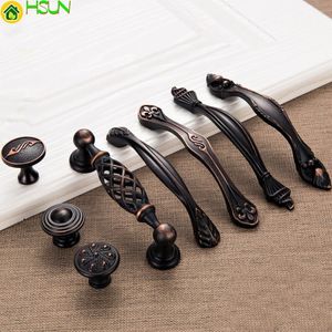 2pcs Antique Furniture Cabinets Handle and Knob American Style Knobs Drawer Puller Door Handles Cabinet Pull162c