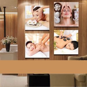 Målningar Beauty Facial Spa Care Mask Massage Salon Affischer Bilder HD Canvas Wall Art Home Decor for Living Room Decorations278i