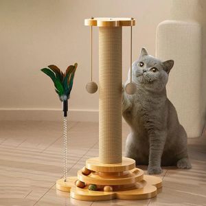 Kediler Aksesuarlar Scrater Scrapers Tower Scratch Ağacı Kırpma Kule Evi Rafları Kedi Kutbu için Oyun Alanı Şeyler Ev 240227