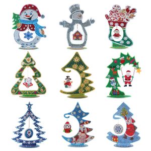 Stitch 5D DIY Diamond Målning Mosaik Crystal Christmas Tree Craft Kit Home Ornaments Gift Embroidery Diamond Mosaic Home Gift Hot Sale