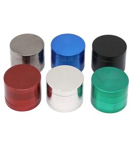 Moedor de ervas 45mm 4 camadas moedores de metal para fumar superfície plana de liga de zinco Herbal9363719