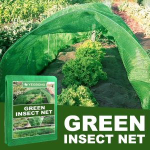Сетка 1 кусок зеленой сетки от насекомых, полиэтиленовые садовые растения, тепличная сетка от насекомых для овощей и фруктов 196,85*78,74 дюйма