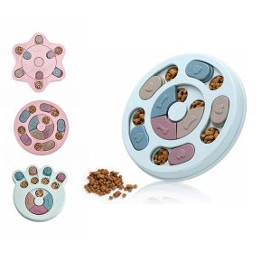 Toys Dog Puzzle Slow Feeder Toy Puppy Treat Dispenser Slow Feeder Bowl Dog Training Toy Dog Brain Games with NonSlip Improve IQ Toy