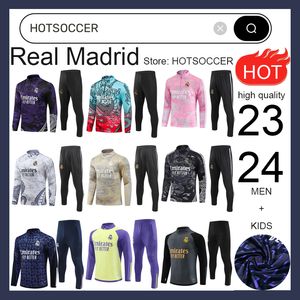 24 25 treino de futebol Real Madrid TRACKSUIT trem VINI JR BELLINGHAM CAMAVINGA kit masculino e infantil chandal survetement ternos de TREINAMENTO jaquetas de futebol Sportswear