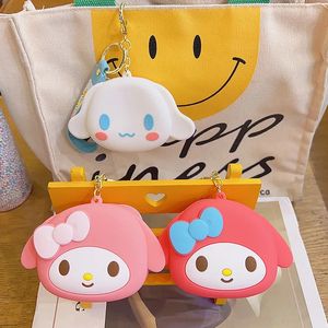 Kawaii silicone carteira chaveiro jóias mochila ornamento cabide crianças brinquedos presentes