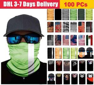 I US Stock Cycling unisex Magic Head Face Protective Mask Neck Gaiter Biker039S Tube Bandana Scarf Wristband Beanie Cap Outd8216224