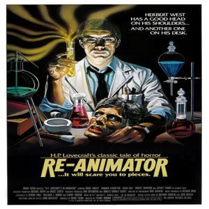 Yeniden Animator Film 1985 H P Lovecraft Resimleri Sanat Film Baskı İpek Poster Ev Duvar Dekoru 60X90CM215N