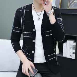 Men's Sweaters Top Grade Autum Winter Brand Fashion Knitted Men Cardigan Sweater Single-breasted Korean Casual Coats Jacket