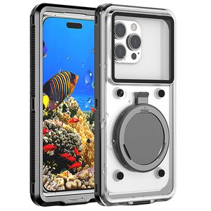 Universal Waterproof Self-Check Snorkelling Underwater Diving Photography Touchscreen Case For iPhone 15 14 13 11 12 Samsung S24 A14 A15 A25 A35 LG Google Xiaomi MOTO