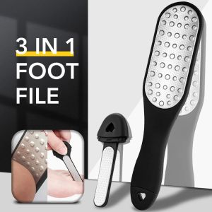 Toners Double Sided Foot Rasp Foot File Callus Remover Sanding Rasp File Cuticle Footholds Scraper Pedicure for Legs Skin Removal Tools