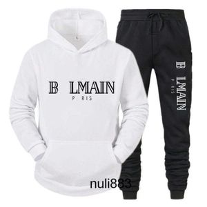 The Cotton BalMin Balmani för samma herrspårspår Balmanly Tracksuit Designer Lovers hoodie Sportswear Suit Pure Clothing Ballmainly Fashion M3xl byxor 9n7j