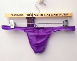 B1128 Hela underkläder Sexig Men039S Låg midja Mesh Transparent Thongs TStrings2748438