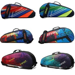 Bags Waterproof Badminton Racket Bag Hold 36 Rackets Nylon Squash Raquete Cover Single Shoulder Thicken Sport Bags With Shoes Bag