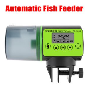 Feeders Smart Aquarium Automatic Fish Feeder LCD Digital Display Electrical Timer Feeder 200ml Fish Tank Food Feeding Dispenser Tool