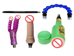 Venda 5 em 1 automático sexo metralhadora conjunto acessórios com masculino masturbação copo dildoextension tubo adulto jogo sexo brinquedo9132987