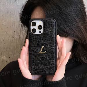 Designer-Handyhüllen für das iPhone, Luxusmarke, modisches Damen-Handy-Zubehör mit Heißprägung, geprägtem Logo 26672