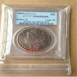 moedas pcgs inteiras de um morgan 1885-CC DMPL MS65 66 1886 MS66 1887 MS65 S67214n