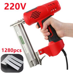 Spijkerpistolen 2600w Electric Nail Gun Wood Frame Stapler Diy Furniture Construction Nail Electric Tool Nails Carpentry Woodworking Tools 220v