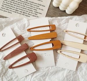 Trendy Hollow Geometric Hair Clips For Women Korea Style Hair Barrettes Waterdrop Styling Girls Handmade Wood Hairpins M23978387461