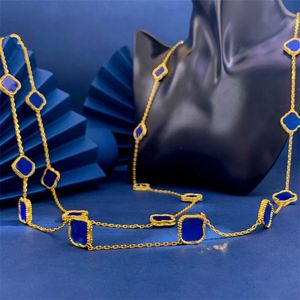 Klassiska designer halsband Fyra bladklöver lyxiga högkvalitativa smycken halsband Delikata halsband designer för kvinnor underbar gratis frakt ZL164 G4