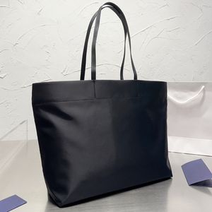 Preto náilon sacola designer para mulheres bolsa de luxo alta capacidade senhoras casual saco de compras saco de praia