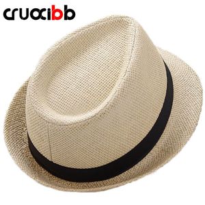 2017 Fashion للجنسين Sun Hat Men Bone Ladies Summer Straw Hat Beach UV Protection Dad Cap Leisure Chapeau Panama Women228p
