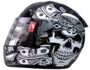 ARA I Skull dual visors Full Face Helmet Off Road Racing Motocross Motorcycle Helmet