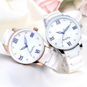 Fashion Casual Quartz Ceramic Watch Girls Dress Ladies Clock