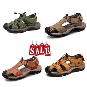 Herren Sommer-Sandalen mit flachem Absatz, Yellowe Designer, hochwertige Mode-Hausschuhe, dicke Sohle, lässige Sandalen, bedruckt, wasserdicht, Strandmode, Sport-Hausschuhe, GAI