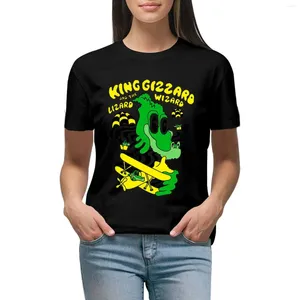 Logo kobiet King Gizzard i Klasyczna T-shirt Jaszczurki