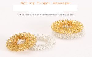 Sensory Spring Finger Massager Ring Toy Health Care Body Massage Relax Hand Toys Do Weight Party Gifts Opp Bag Packing9046818