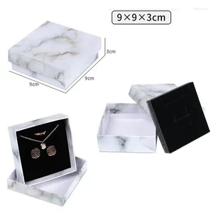 Jewelry Pouches 7 Sizes Necklace Bracelet Paper Box Accessories Christmas Gift Packaging Classic Engagement Display Pack Case