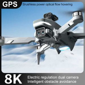 Drönare ny pro gps drönare 8k/6k/4k hd kamera hinder undvikande wifi fpv drönare borstlös vikbar RC quadcopter presenter ld240313