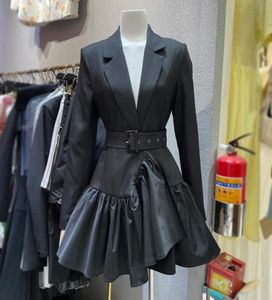 2021 herbst Neue Koreanische Stil Modische Chic Rüschen Anzug Rock Frauen Hohe Kalten Erwachsene Dame wie Frau Business Tragen Ol dress5717192