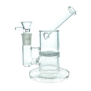 Bong in vetro inebrianti Narghilè/narghilè in vetro borosilicato alto 1 piastra sinterizzata pressurizzata da 6,6 pollici (GB-215-S)