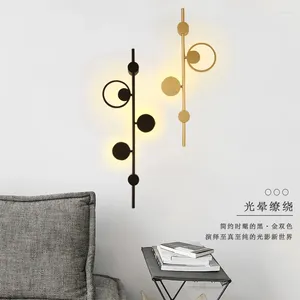 Wall Lamp Nordic Simple Living Room Background El Bedroom Restaurant Cafe Designer Creative