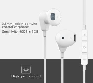 35mm Jack kulaklık sporu kablolu kulaklık müziği mikrofon hacim kontrol kulaklıkları ile bobin hareketli ağır bas kulaklığı new2197606