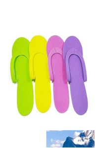 Chinelo de espuma de EVA para salão de spa, chinelo descartável para pedicure e viagem para casa e convidados, sapato de dedo fechado ZA13726389612