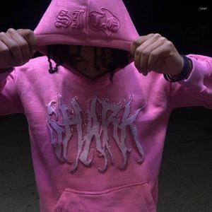 여성용 후드 대형 까마귀 스트리트웨어 여성 Y2K Tops 힙합 스웨트 셔츠 Kawaii Harajuku 풀오버 의류