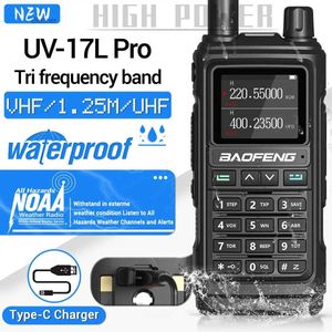 Walkie Talkie Baofeng UV-17L Pro Tri Band Wireless Copy Frequency Two Way Long Range NOAA V/UHF Walkie Talkiel2403L2403