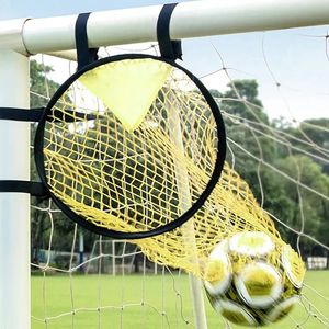 Fotbollsträningsskyttefack Mål Siktande Net Soccer Nybörjare Youth Kick Practice Equipment Målförvaringsväska Toppar 240228