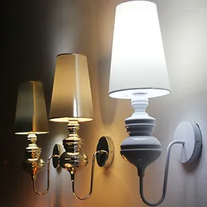 Wall Lamp Modern Guard Lamps European Style Bedroom Reading Lighting Corridor E27 Holder Silver/Gold/Black/White