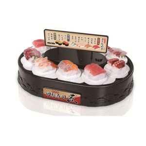 Transportör Sushi Machine Automatisk Rotary Dessert Cake Display Stand Plates for Wedding Party Födelsedag 240304