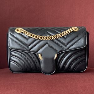 grande Marmont bianco nero borse firmate per donna uomo pochette di lusso fotocamera con patta borsa a mano borsa a mano mini borsa in pelle catena dorata borsa a tracolla tote borse 159