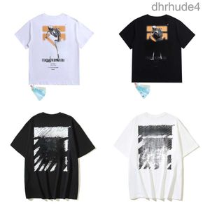 Mens Designert Camicia Fashion Offs t Shirt Classic Brand Uomo Donna Cotton Tee Shirts Luxury Maniche corte Offswhite Tops Tees Back Arrows Paint Off White Tshi P9kq