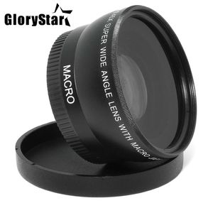 Glorystar 55mm 045x vidvinkellins Makrolins för Sony Alpha A77 A280 A290 A380 A390 A580 A590 DSLR CAMERA 6273142