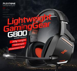 Plextone G800 Oyun Kulaklıklı Kulaklıklar PS4 PC için MIC'li Hafif Kulaklıklar Mobil Telefon Kulaklıkları Gamer Kulak Telefonu5346774