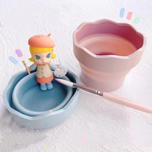 Number Portable Foldable Watercolor Wash Pen Container Art Special Tools DIY Students Outdoor Sketching Watercolor Painting Tools