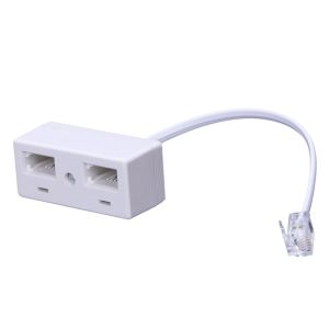 Plug till Dual UK BT Phone Socket Convertor RJ11